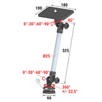 Площадка монтажная на палубу быстросъемная с удлинителем 250 мм (10269525)