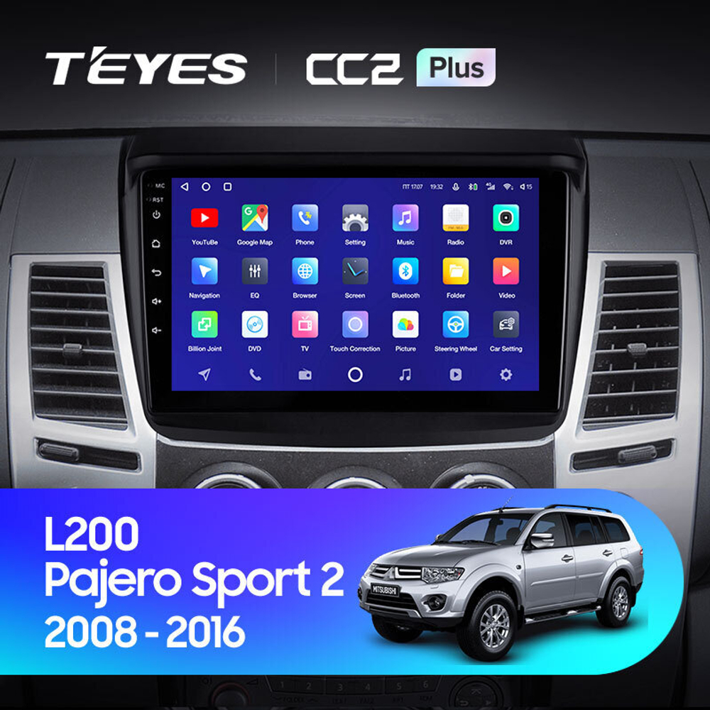 Teyes CC2 Plus 9" для Mitsubishi Pajero Sport 2008-2016