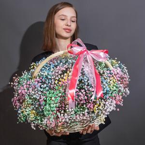 Корзина с гипсофилой №3