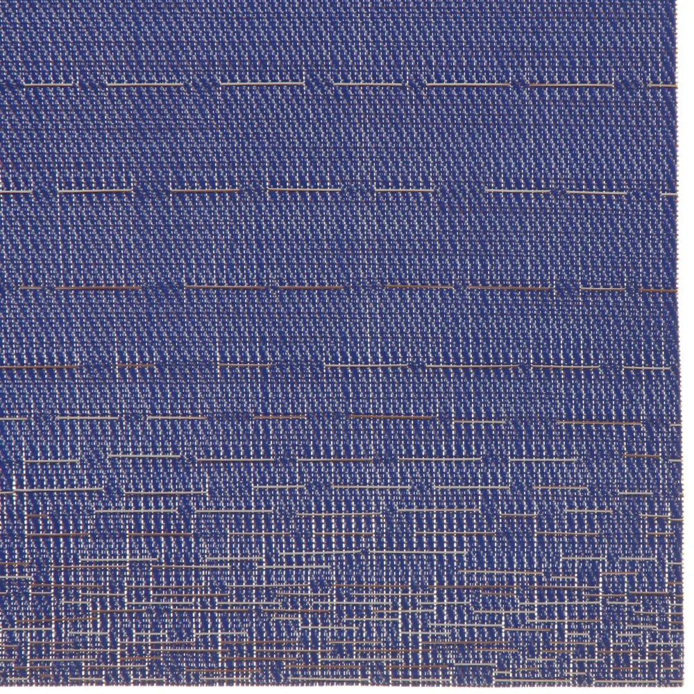 Салфетка на стол 30*45см плетеная, Строчка синяя