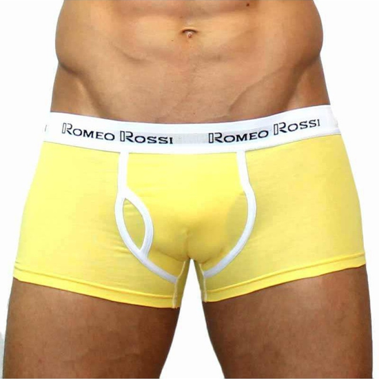 Мужские трусы боксеры желтые Romeo Rossi RR365-13 Boxer Brief