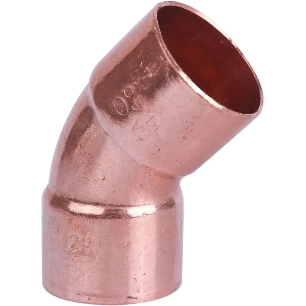 Угол двухраструбный под пайку, Ду 6-159, 45°, тип 5041 (S370V), Sanha