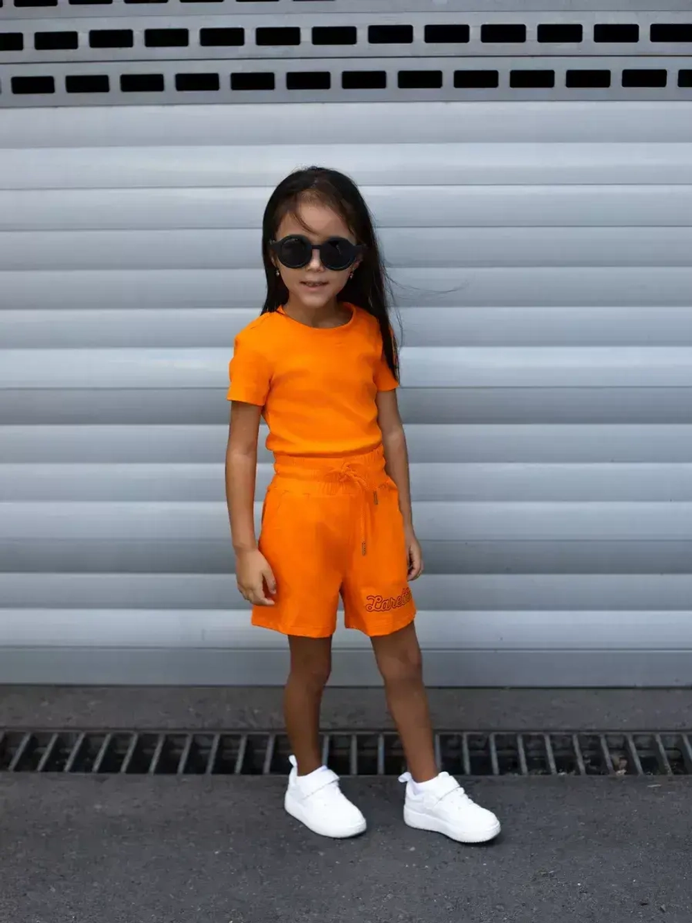 Костюм для девочки, футболка и шорты