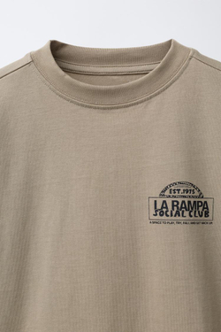 ZARA ЛОНГСЛИВ С ПРИНТОМ, КОРИЧНЕВЫЙ/ЗЕЛЕНЫЙ