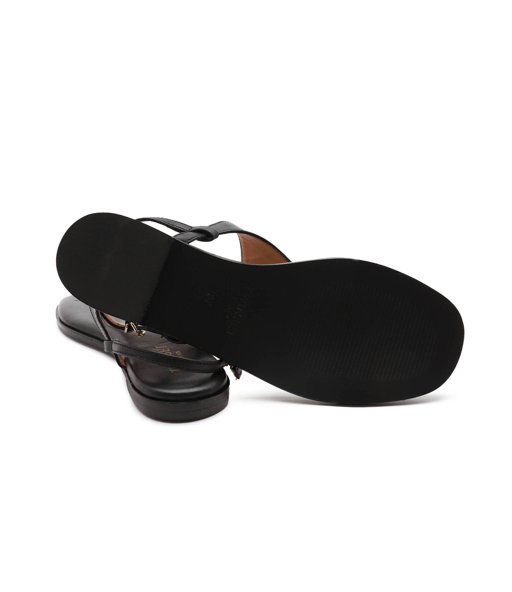 Кожаные босоножки TWINSET - черный(231TCP12A)