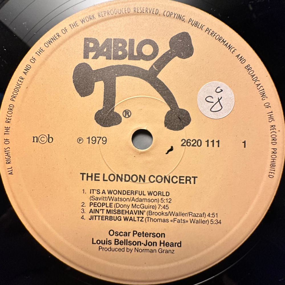 Oscar Peterson, Louis Bellson, John Heard - The London Concert 2LP (Скандинавия 1979г.)