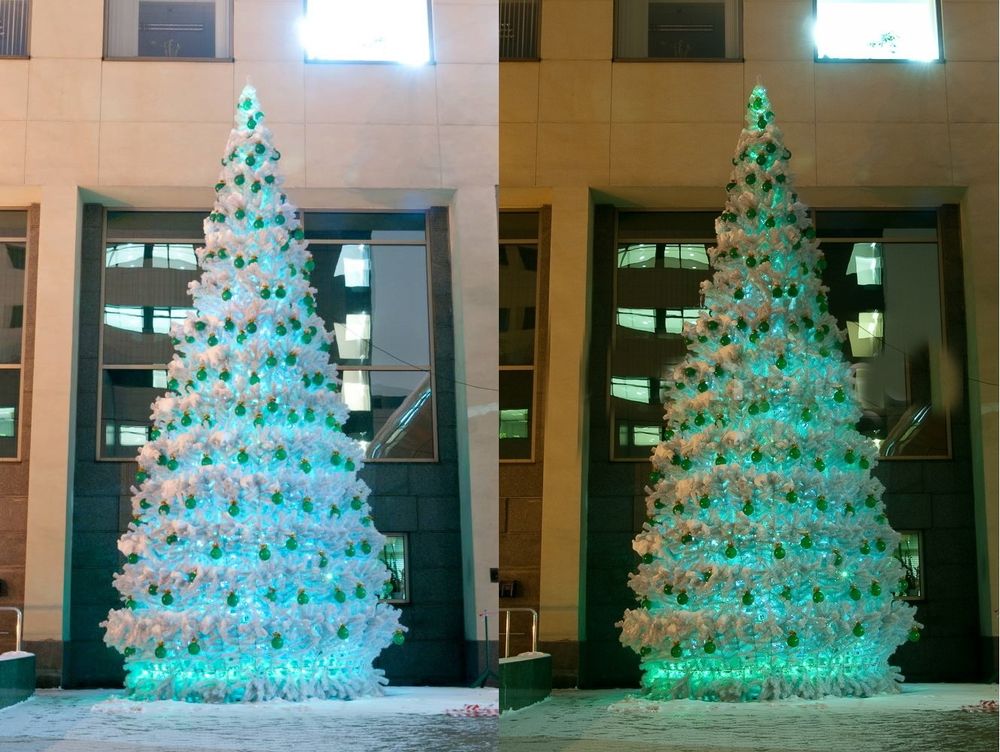 Уличная елка каркасная "Уральская белая" (белая пвх) 12 м