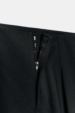 ZARA БРЮКИ-БОМБЕРЫ С ПОЯСОМ — ZW COLLECTION, ЧЕРНЫЙ