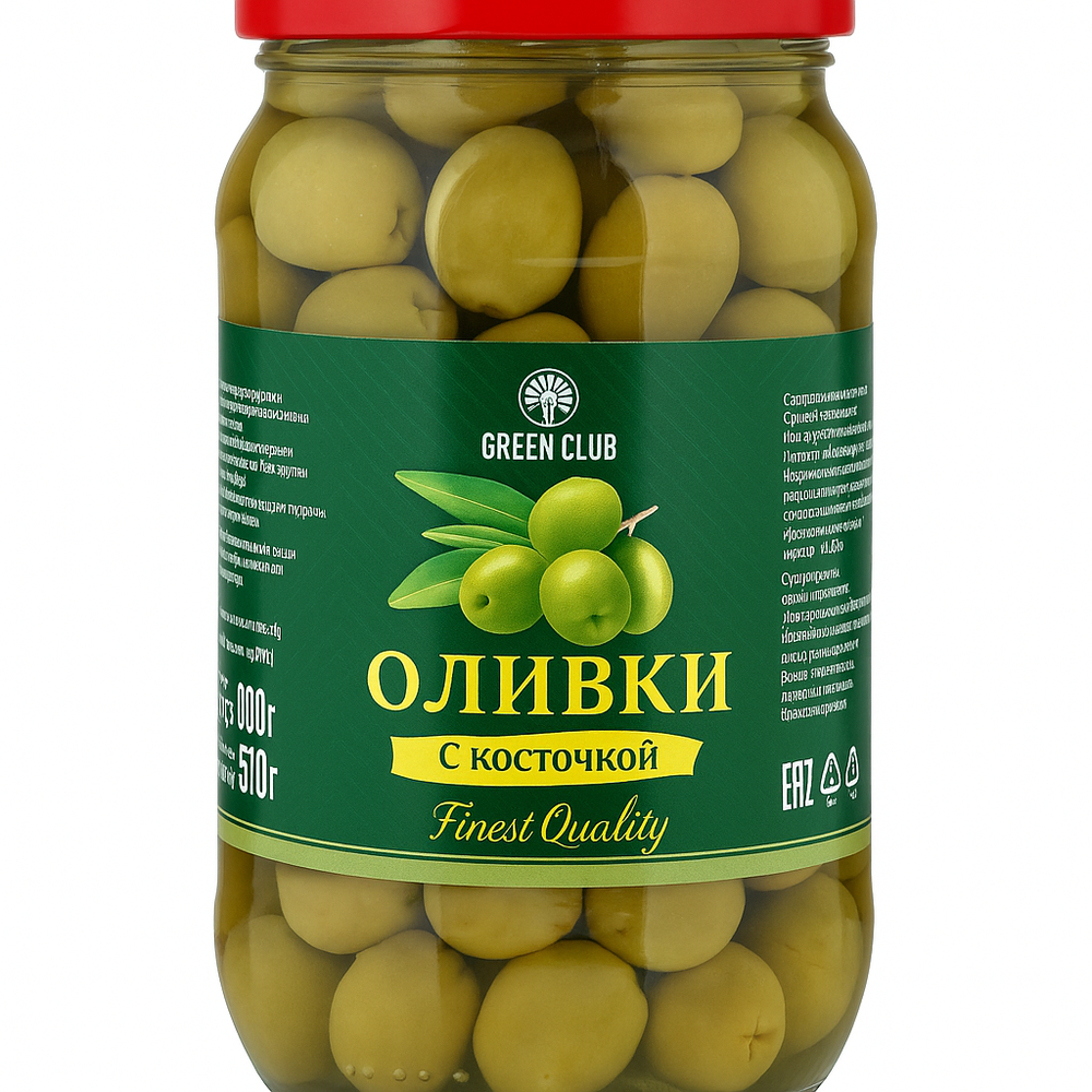 Оливки без косточек Green Club 340 гр