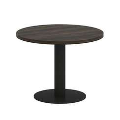 Yalta Стол журнальный круглый LT.SJ-1 Дуб Мали/Металл Черный 600*600*450