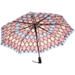 Зонт женский полуавтомат «Ultramarine- Маниока», микс 6 цветов, 8 спиц, d-100см, длина в слож. виде 28см, голубые цветы