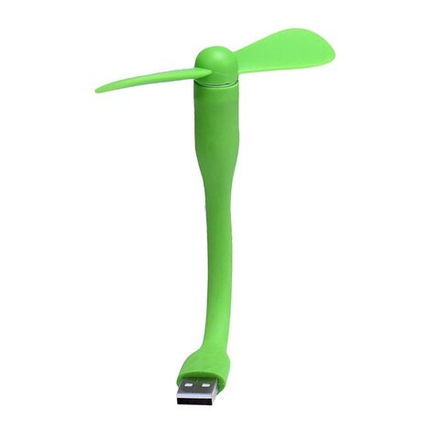 Гибкий USB-вентилятор (зеленый)