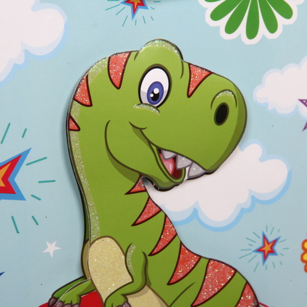 Пакет подарочный «Дракоша» 31х40 см, микс