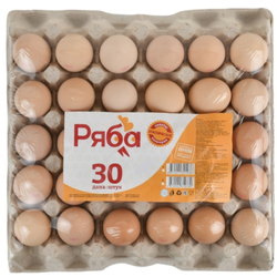Яйцо С-2 классическое 30 шт Ряба
