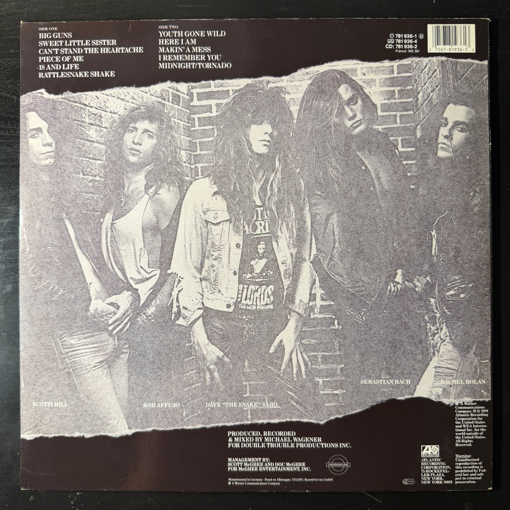 Skid Row ‎– Skid Row 9 (Германия 1989г.)