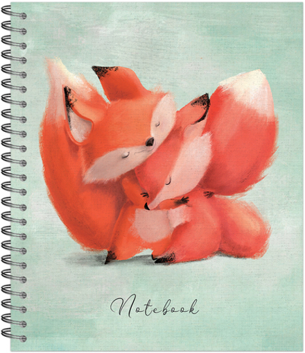 Тетрадь общая 96 листов на металлическом гребне "Обнимашки"