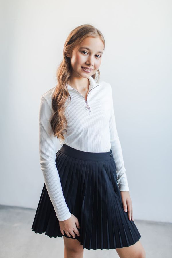 Лонгслив в рубчик 