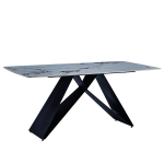 Стол керамический LA ALTA PLATON Patek Philippe 180*90*76, каркас черный