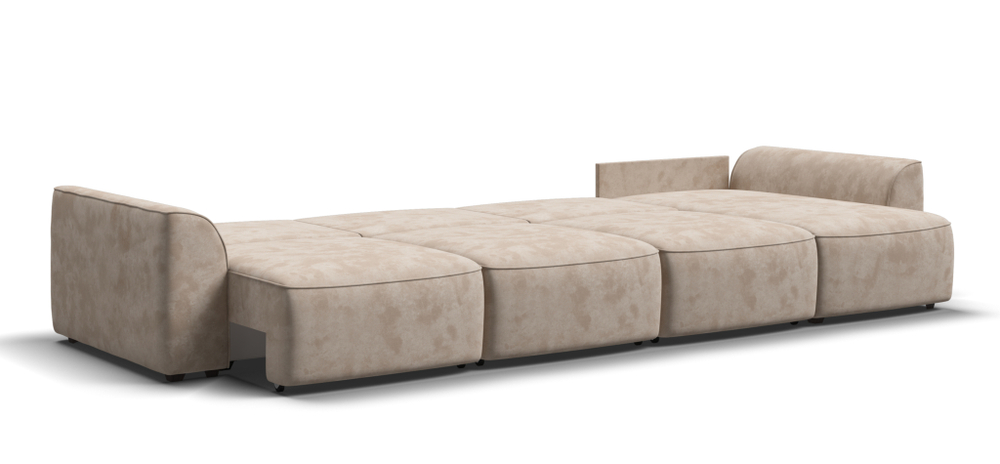 Угловой диван KING MODOOL MAX Велюр Alkantara пепел