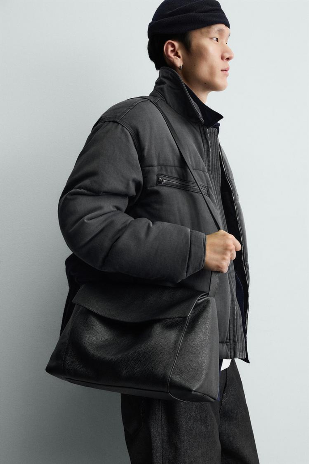 ZARA УТЕПЛЕННАЯ ДЖИНСОВАЯ КУРТКА С ЭФФЕКТОМ ПОТЕРТОСТИ, СЕРЫЙ