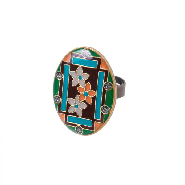 Кольцо Clara Bijoux Незабудки K75806-6 BR