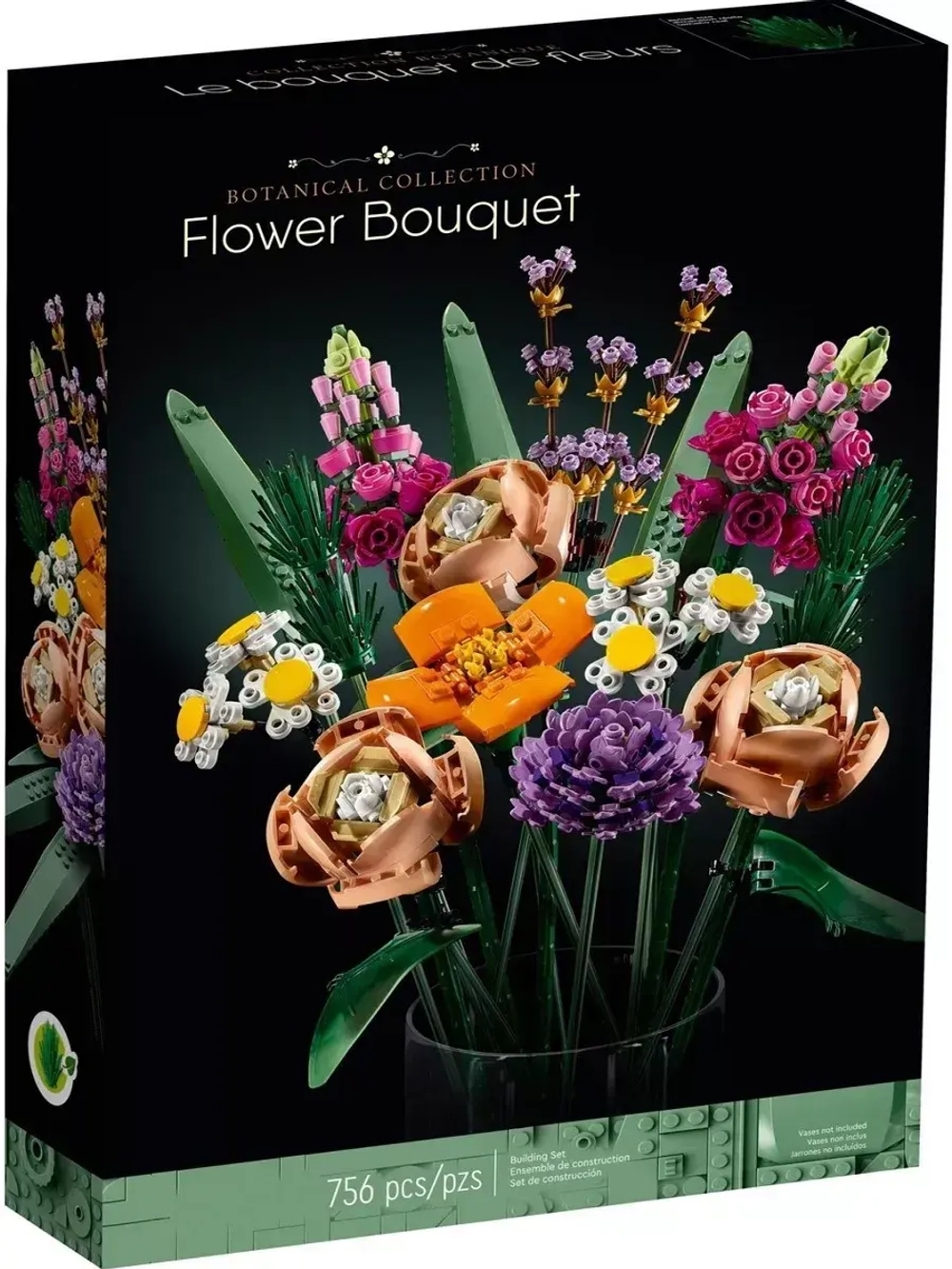 Конструктор Букет цветов 756 деталей 19005/подарок