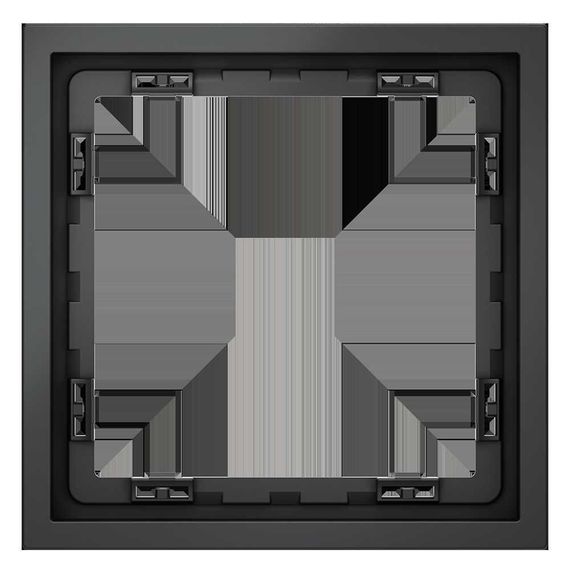Рамка пластиковая Voltum S70 на 1 пост, (графит) VLS100107