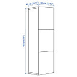 Шкаф - IKEA BESTÅ/BESTA/ БЕСТО ИКЕА, 60x42x193 см, белый
