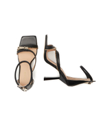 Кожаные босоножки на шпильках jeomie Guess - черный(FL7JEO LEA03)