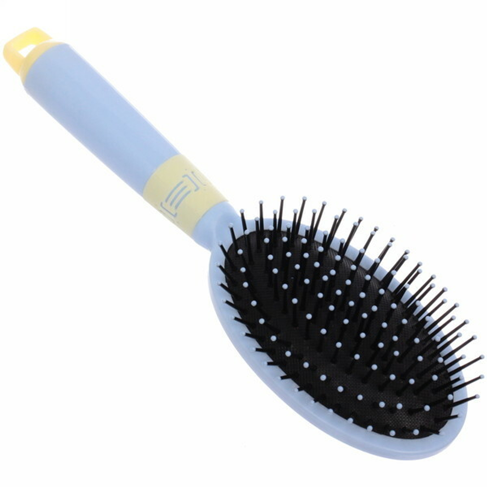 Расческа массажная «Marlene», овальная, цвет голубая лазурь, 7*24 см (блистер Ultramarine)