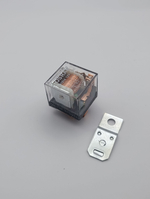 Реле универсальное автомобильное 12V 5 контов 100А с индикатором, с кронштейном, прозрачное