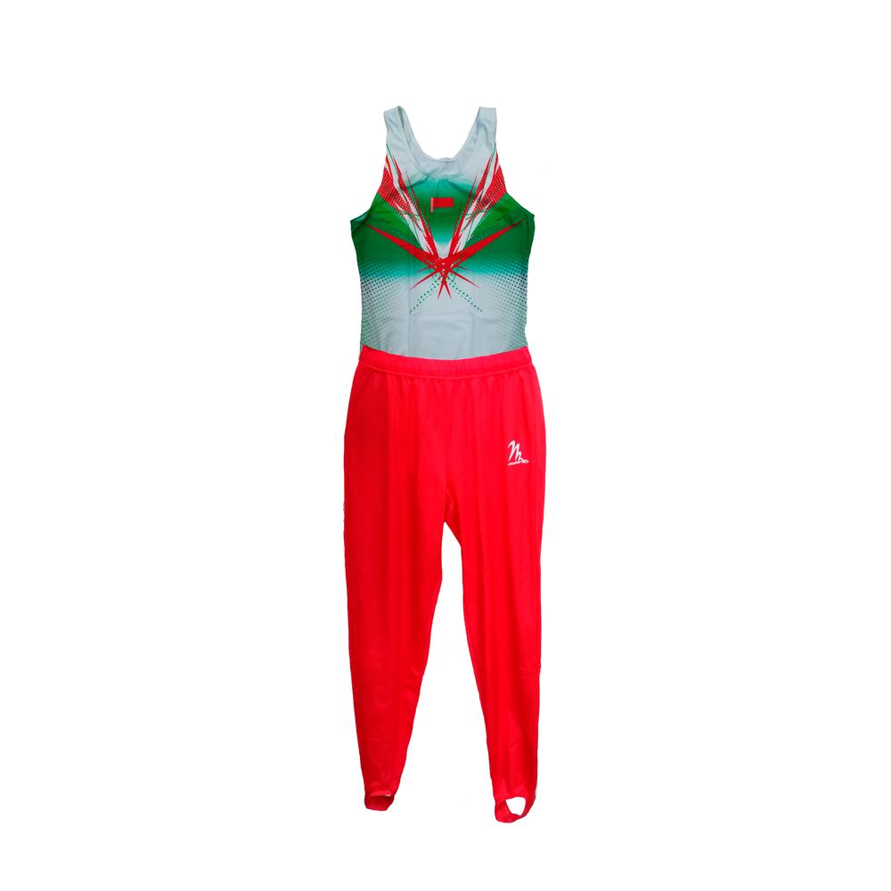 Комплект мужской гимнастический комбинезон (боди) + брюки Milano Pro Sport Men’s Digitex