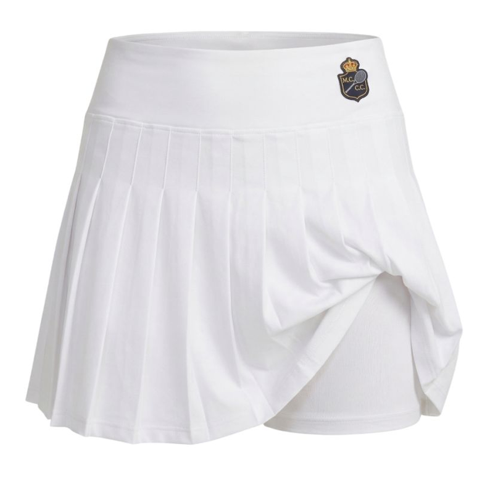 Теннисная юбка Monte-Carlo Country Club MCCC Patch - white