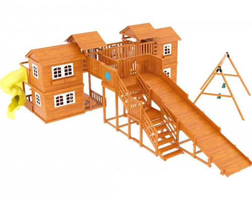 Детская деревянная площадка Домик 7 мод.3