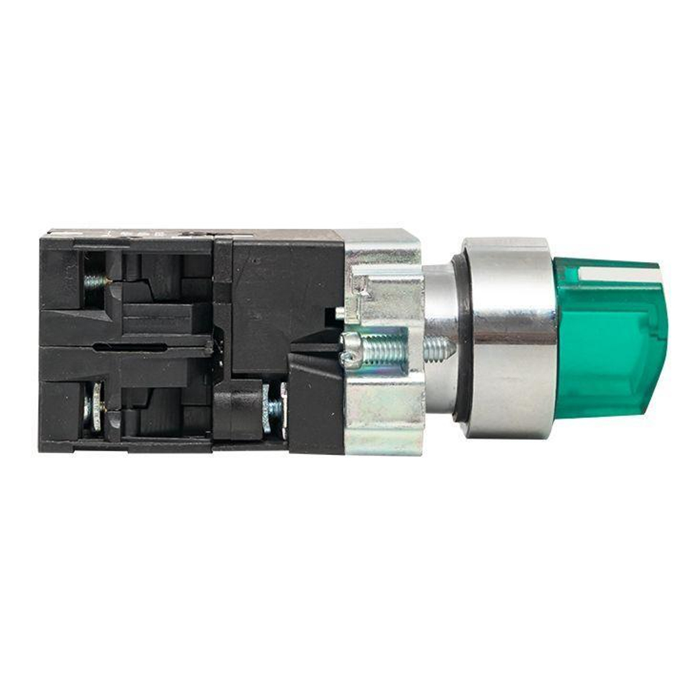Переключатель BD33 3P с зел. подсветкой 230В NO PROxima EKF xb2-bk33-g-230