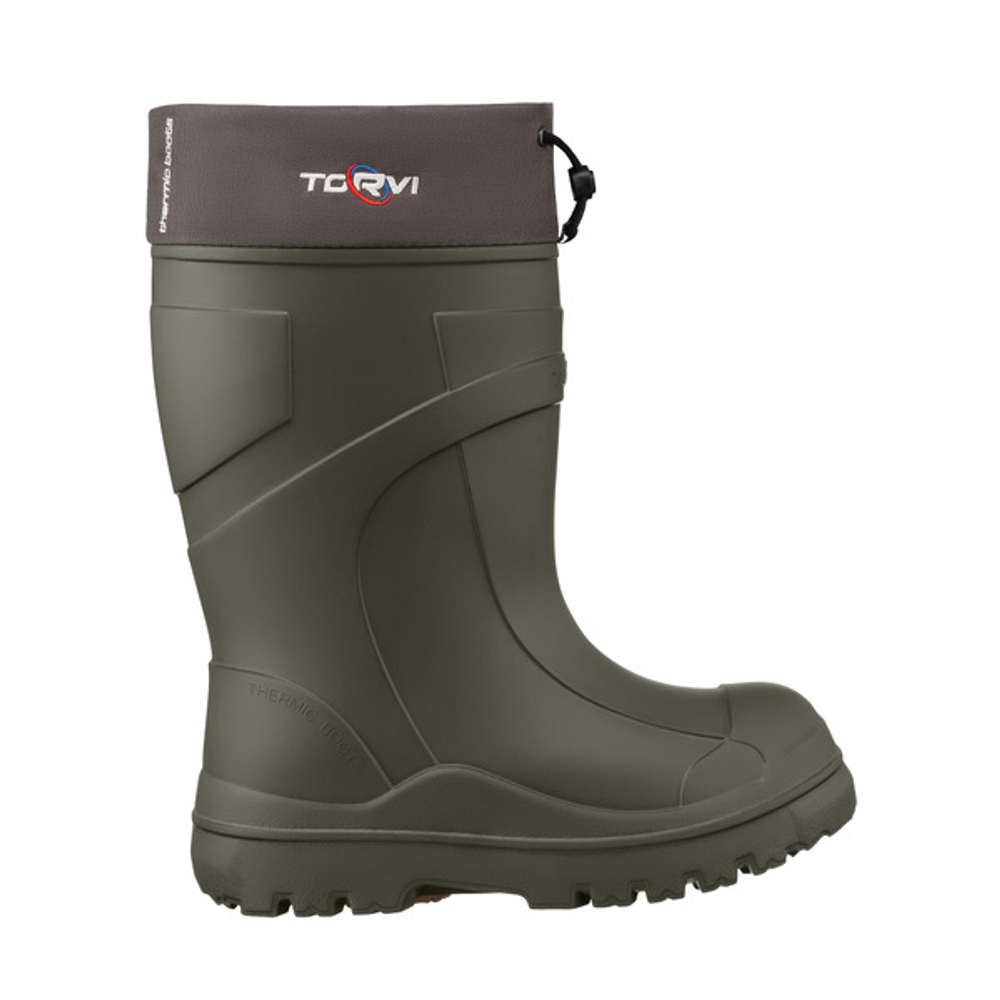 Сапоги зимние мужские из ЭВА Torvi -60С ТЭП с утепленным вкладышем, Олива