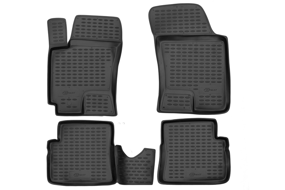 Коврики в салон для HYUNDAI Getz (I, Ir), 2002-2011, 4 шт. (Повышенная устойчивость, повышенная износостойкость) арт.FORMAT.20.08.210H