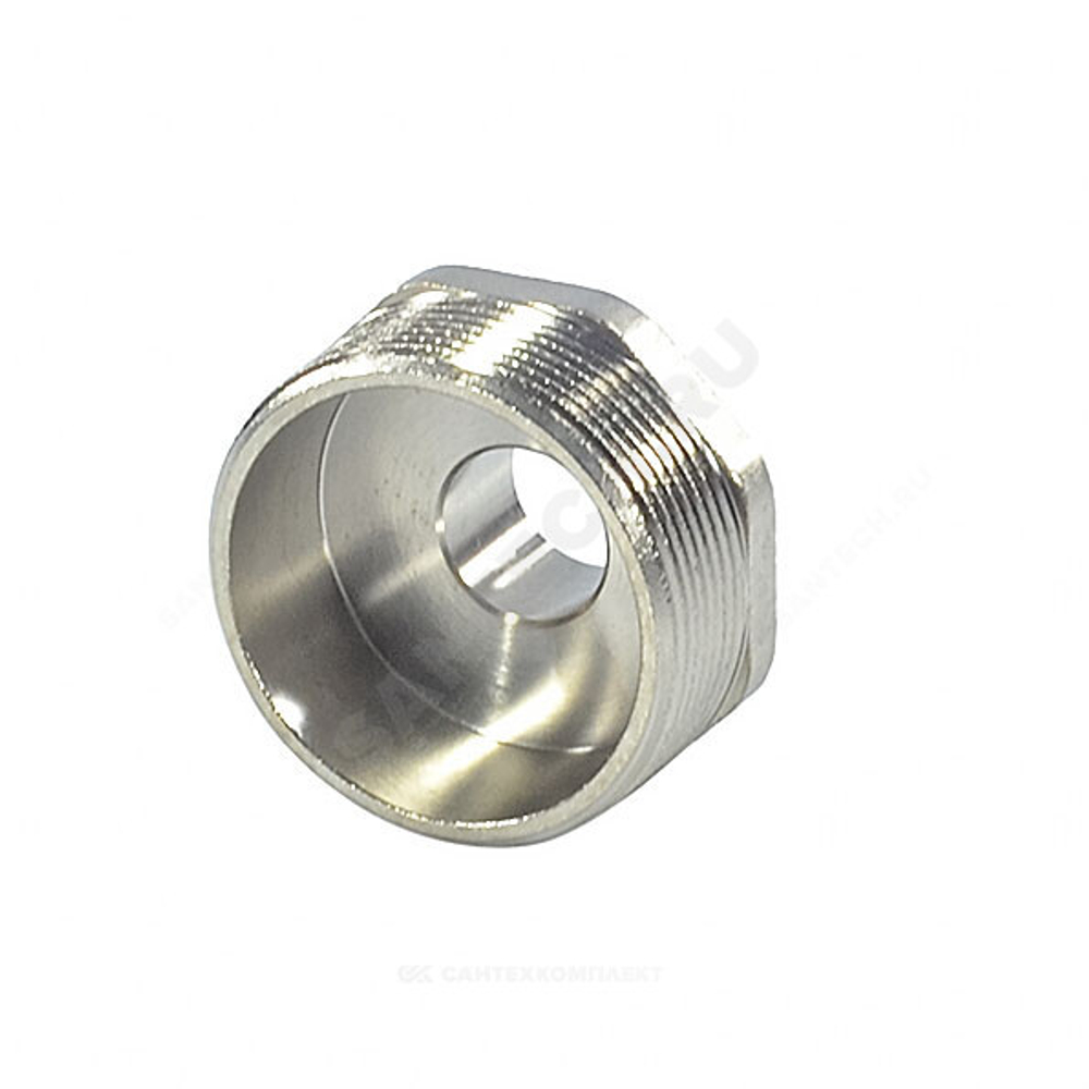 Ниппель латунь никель переходной Ду 20х50 (3/4"х2") НР SantechSystems