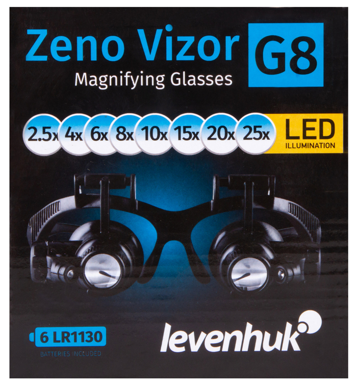 Лупа-очки Levenhuk Zeno Vizor G8