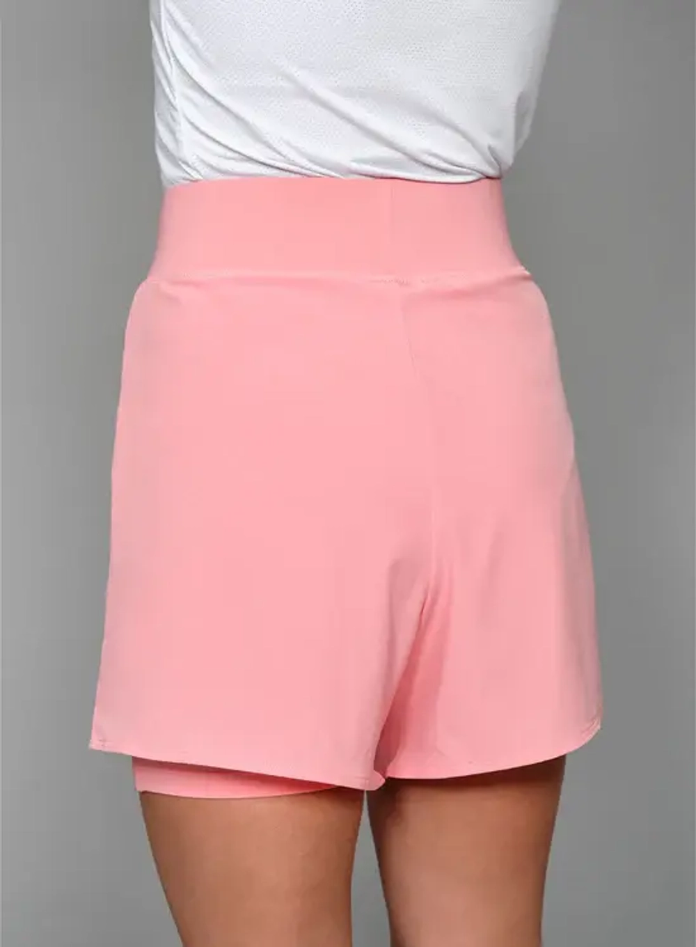 Шорты для девочек Girl's Performance Court Shorts - 2 in 1 With Ball Pockets (Soft Pink/White, 222J303821)