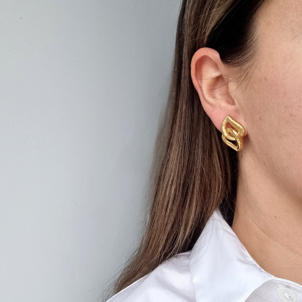 Серьги Napier из двух лепестков