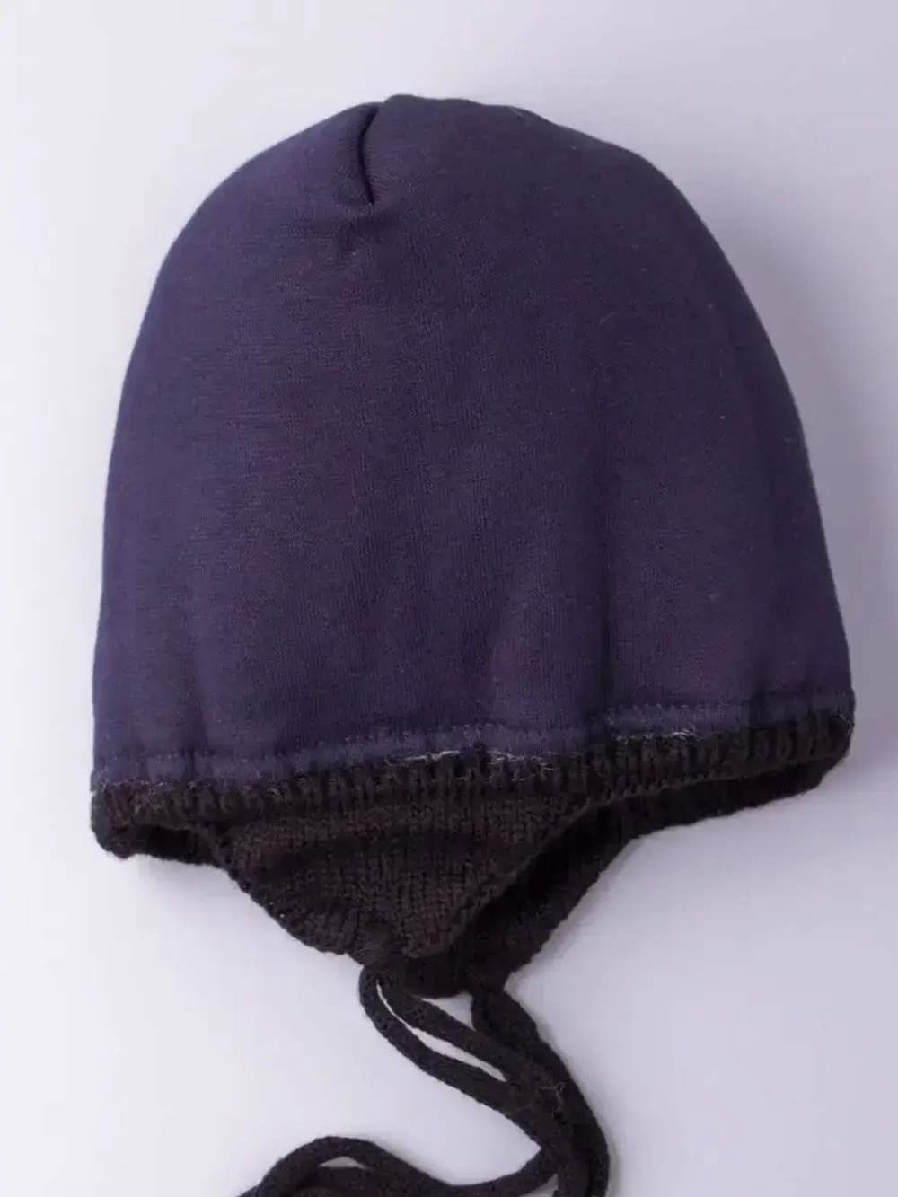 Шапка зимняя вязаная с помпоном для детей