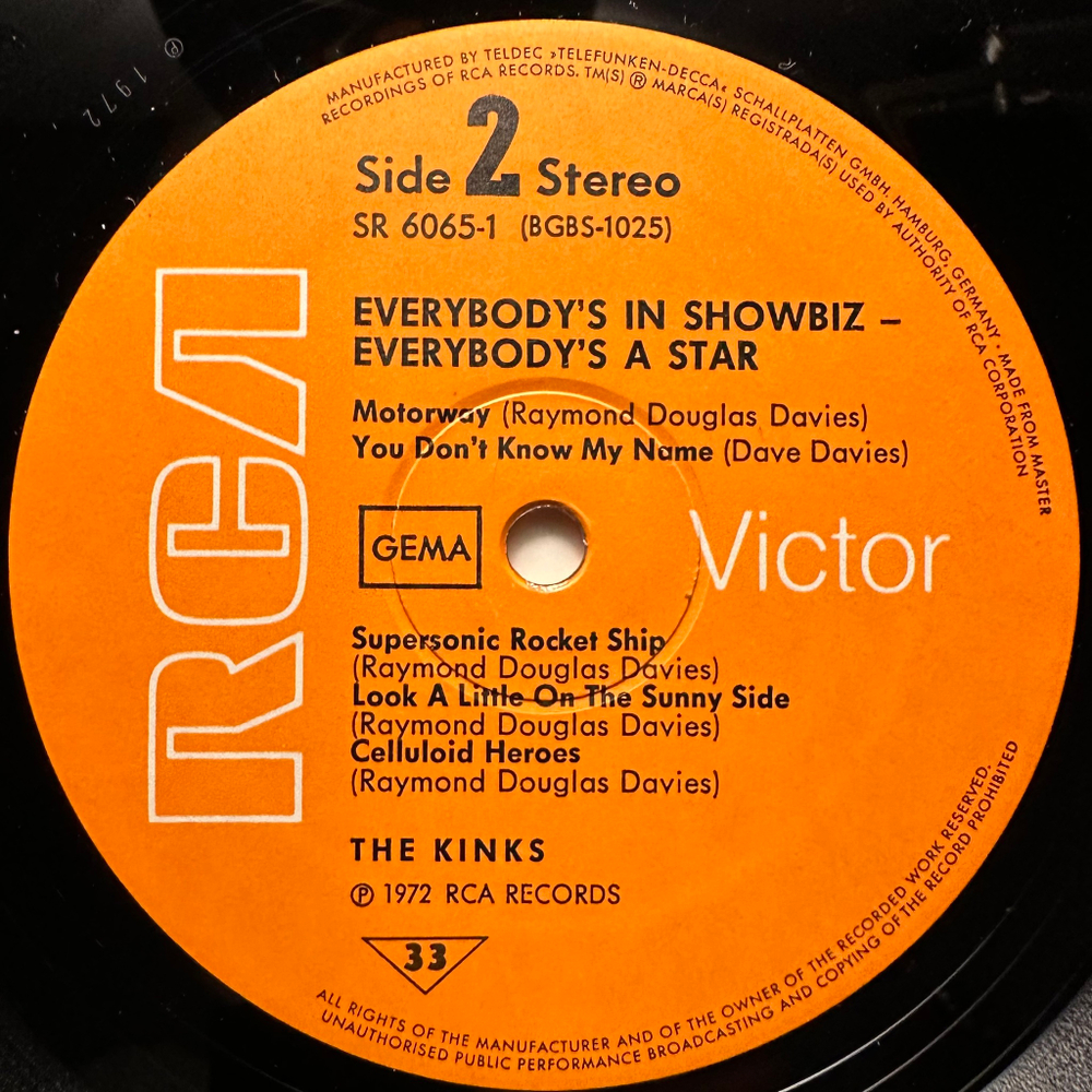 The Kinks - Everybody's In Show-Biz - Everybody's A Star 2LP (Германия 1972г.)