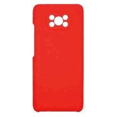 Силиконовый чехол Silicon Case WS для Xiaomi Poco X3 (Красный)
