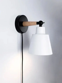 Бра настенный светильник Outframe, светильник настенный, цоколь Е27, белый