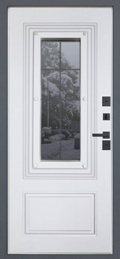 Стальная дверь Арктика с окном (терморазрыв 3к)