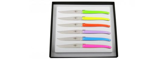 Набор из 6 столовых ножей, Forge de Laguiole, дизайн Jean-Michel WILMOTTE T6 W IN FL.