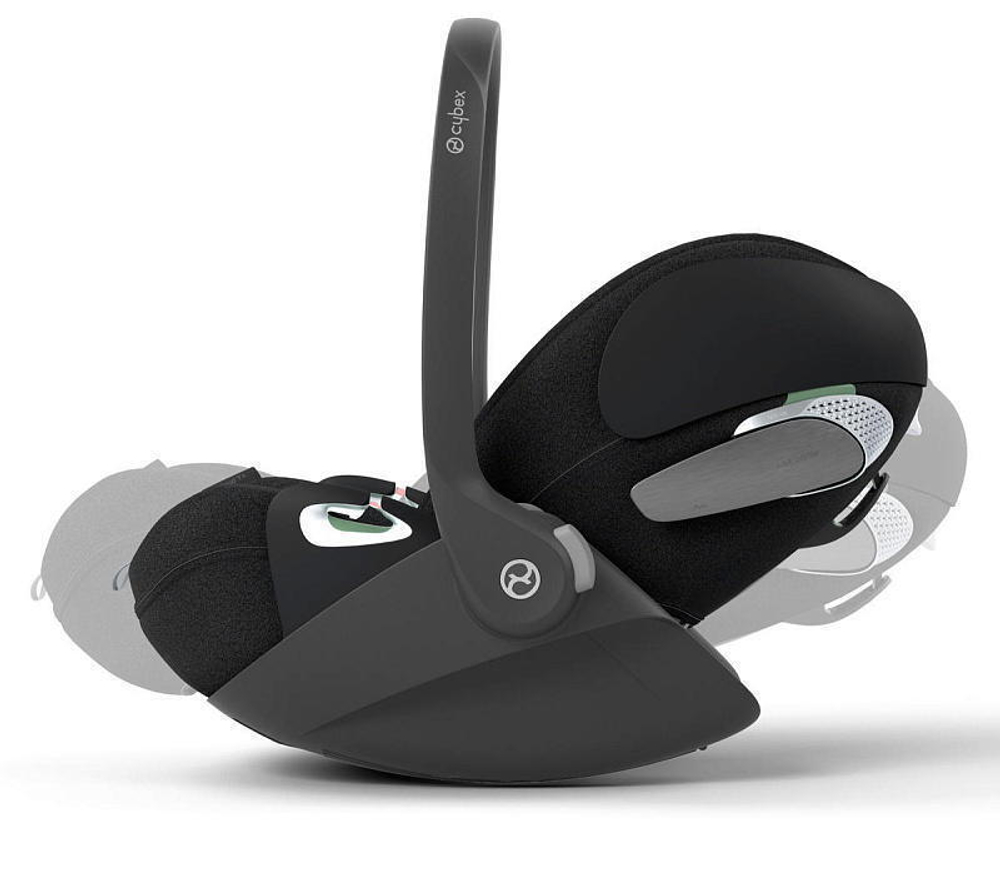 Коляска 3 в 1 Cybex Priam IV Matt Black complete и автокресло Cloud T i-Size Sepia Black Plus Off White