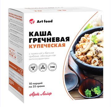 Каша Купеческая с телятиной и белыми грибами