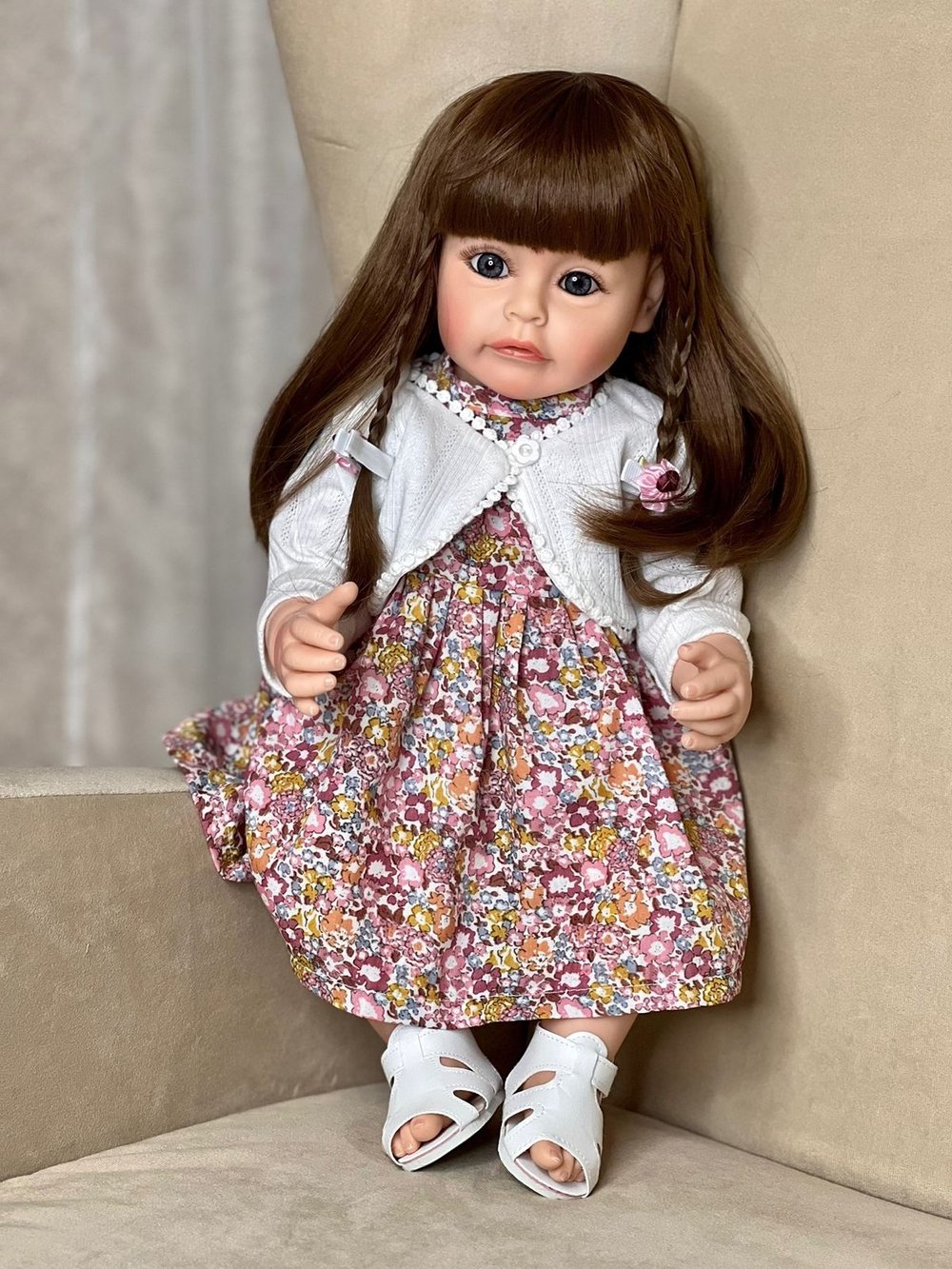 Кукла Реборн виниловая 55см в пакете (FA-108)